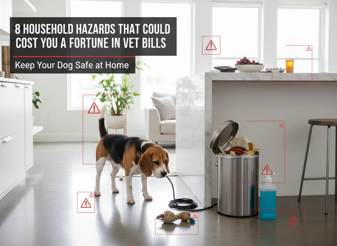 8 Husholdningsfarer som kan gi deg dyre veterinærregninger